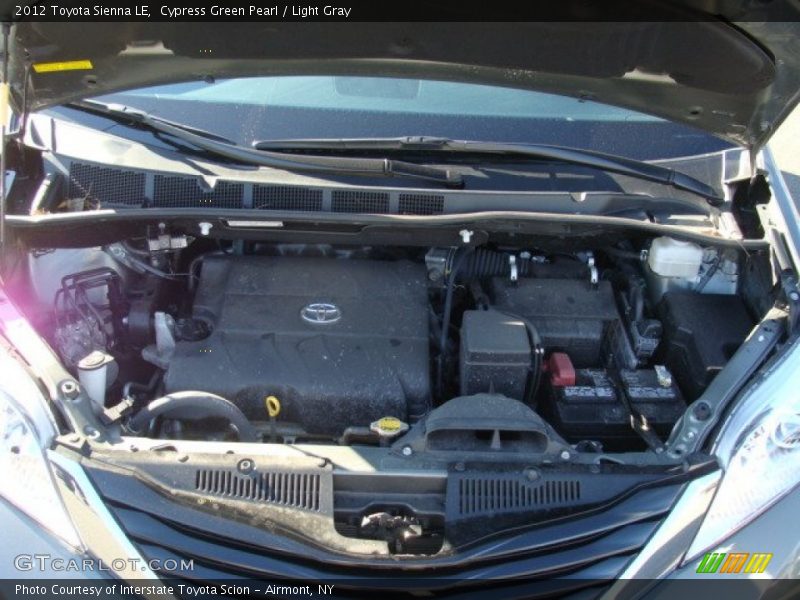 Cypress Green Pearl / Light Gray 2012 Toyota Sienna LE