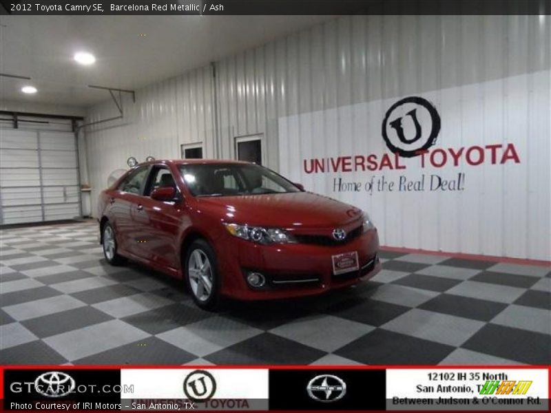 Barcelona Red Metallic / Ash 2012 Toyota Camry SE
