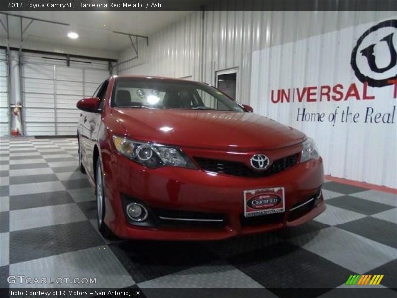 Barcelona Red Metallic / Ash 2012 Toyota Camry SE