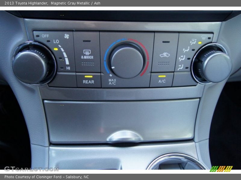 Controls of 2013 Highlander 