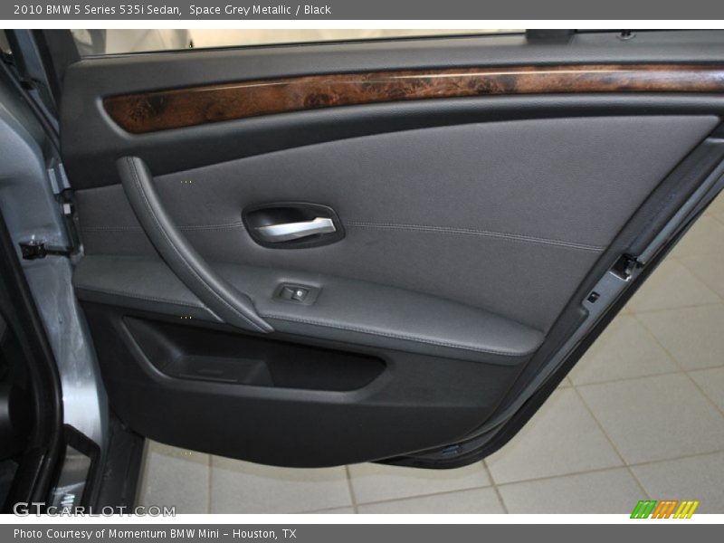 Space Grey Metallic / Black 2010 BMW 5 Series 535i Sedan