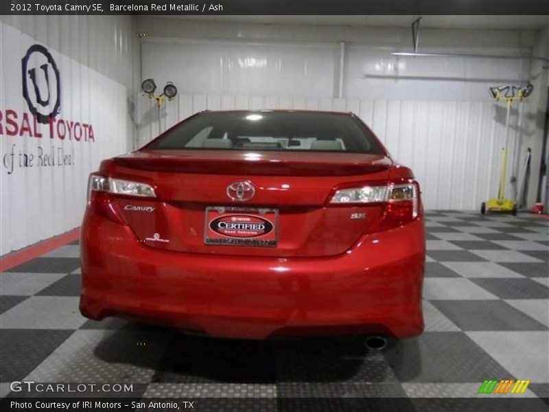 Barcelona Red Metallic / Ash 2012 Toyota Camry SE