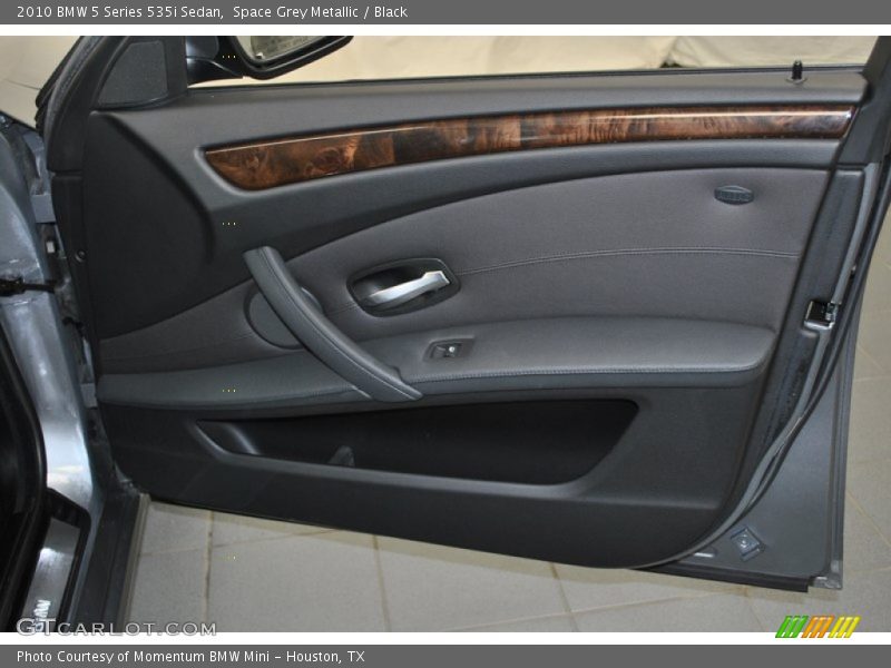 Space Grey Metallic / Black 2010 BMW 5 Series 535i Sedan