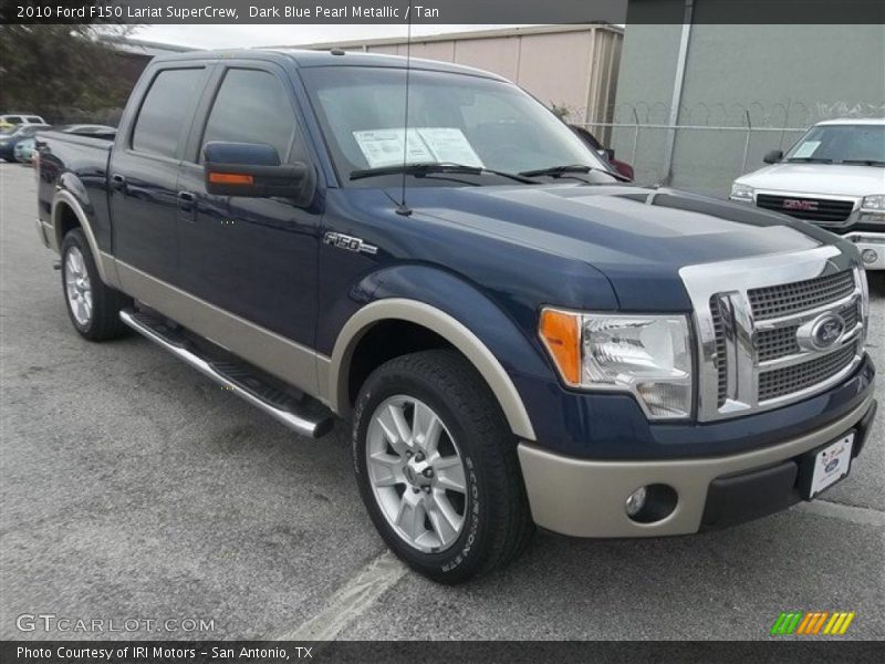 Dark Blue Pearl Metallic / Tan 2010 Ford F150 Lariat SuperCrew