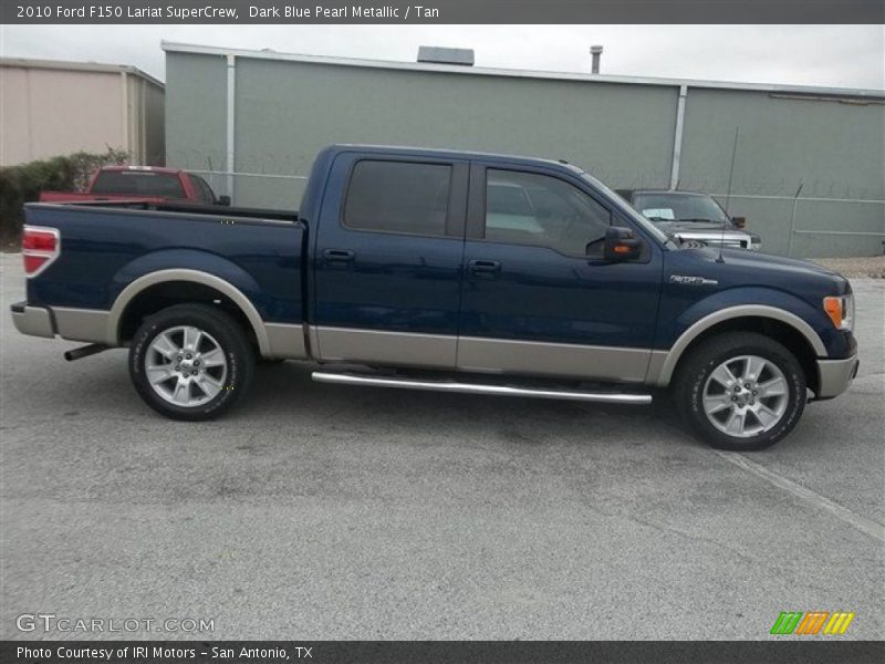 Dark Blue Pearl Metallic / Tan 2010 Ford F150 Lariat SuperCrew
