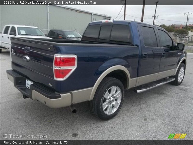 Dark Blue Pearl Metallic / Tan 2010 Ford F150 Lariat SuperCrew
