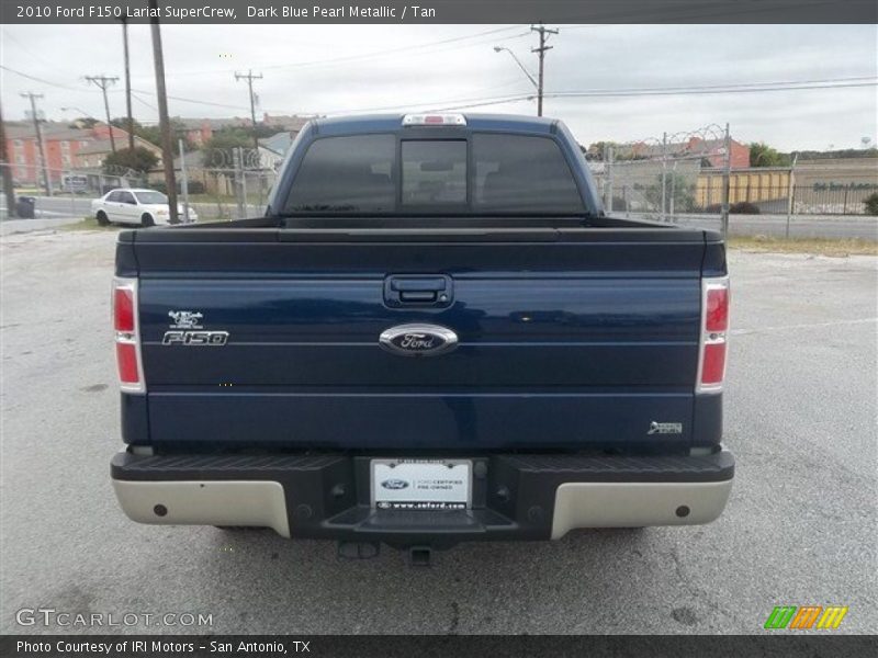 Dark Blue Pearl Metallic / Tan 2010 Ford F150 Lariat SuperCrew