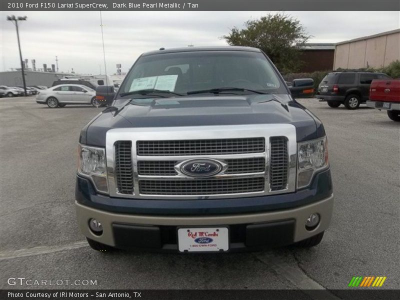 Dark Blue Pearl Metallic / Tan 2010 Ford F150 Lariat SuperCrew