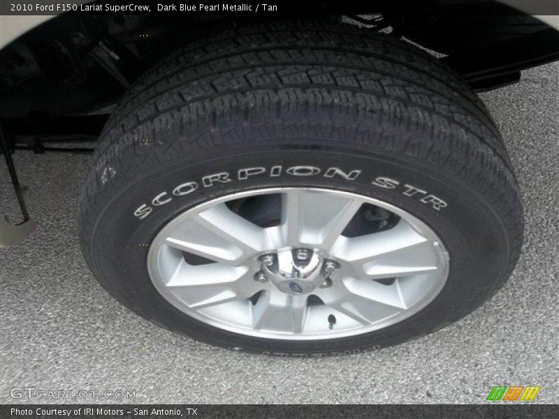 Dark Blue Pearl Metallic / Tan 2010 Ford F150 Lariat SuperCrew