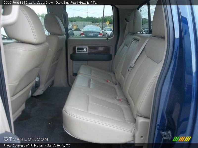 Dark Blue Pearl Metallic / Tan 2010 Ford F150 Lariat SuperCrew