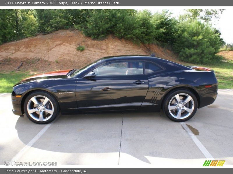 Black / Inferno Orange/Black 2011 Chevrolet Camaro SS/RS Coupe