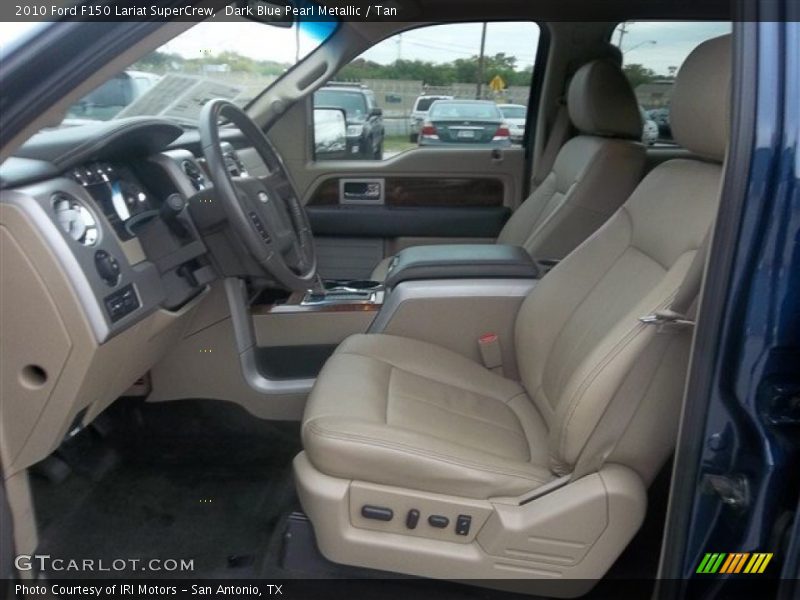 Dark Blue Pearl Metallic / Tan 2010 Ford F150 Lariat SuperCrew