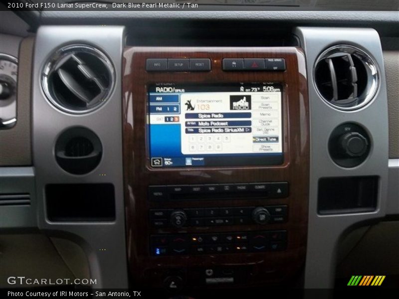 Dark Blue Pearl Metallic / Tan 2010 Ford F150 Lariat SuperCrew