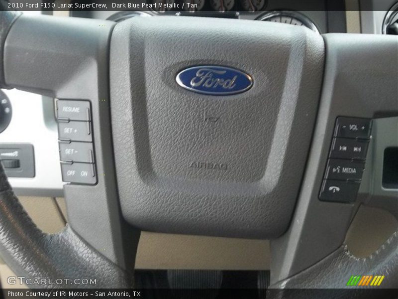 Dark Blue Pearl Metallic / Tan 2010 Ford F150 Lariat SuperCrew
