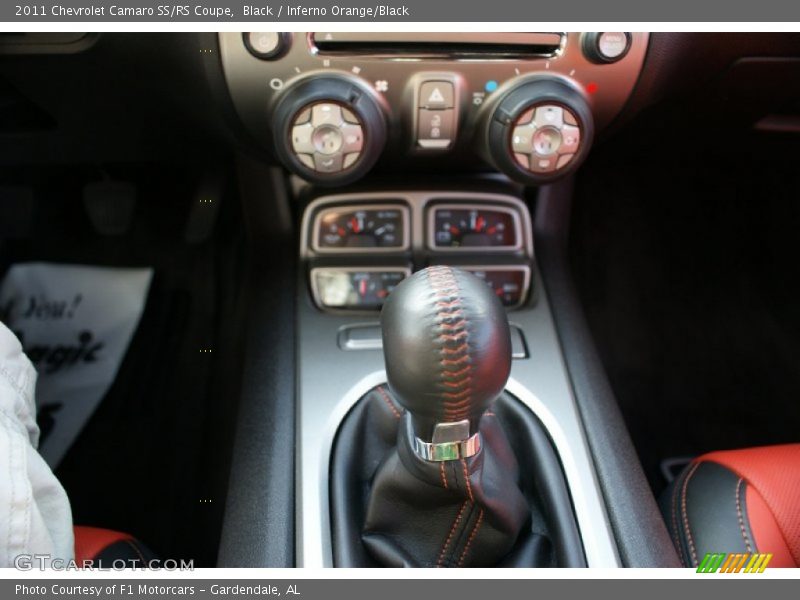 Black / Inferno Orange/Black 2011 Chevrolet Camaro SS/RS Coupe