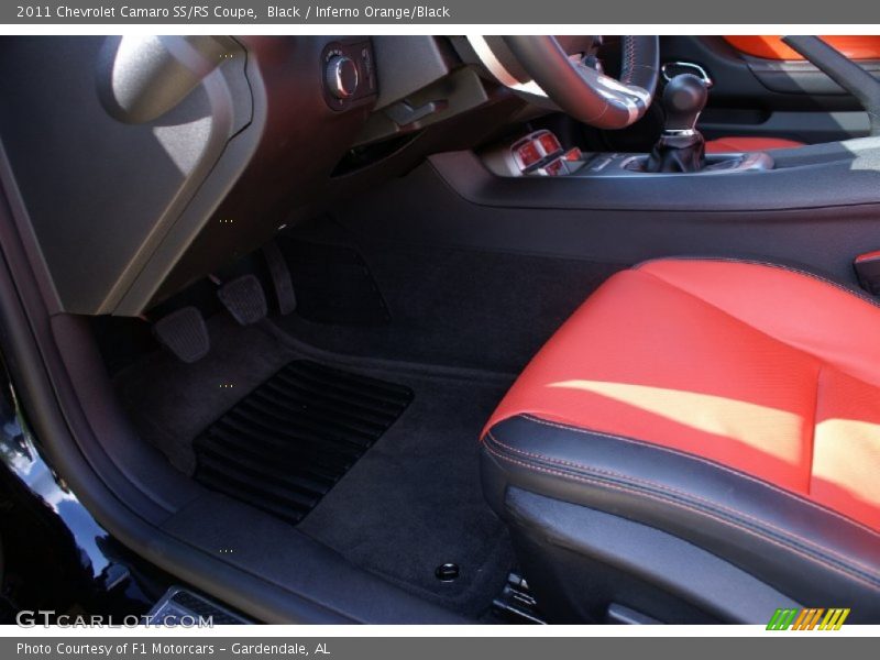Black / Inferno Orange/Black 2011 Chevrolet Camaro SS/RS Coupe