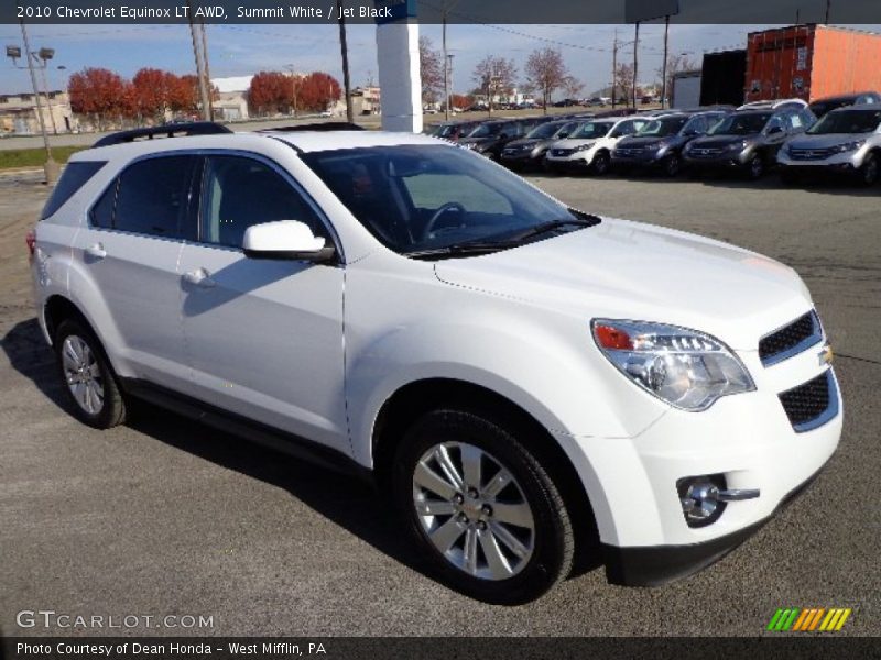 Summit White / Jet Black 2010 Chevrolet Equinox LT AWD