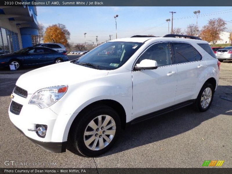 Summit White / Jet Black 2010 Chevrolet Equinox LT AWD