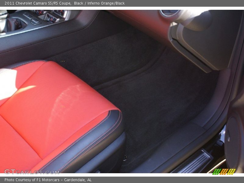 Black / Inferno Orange/Black 2011 Chevrolet Camaro SS/RS Coupe