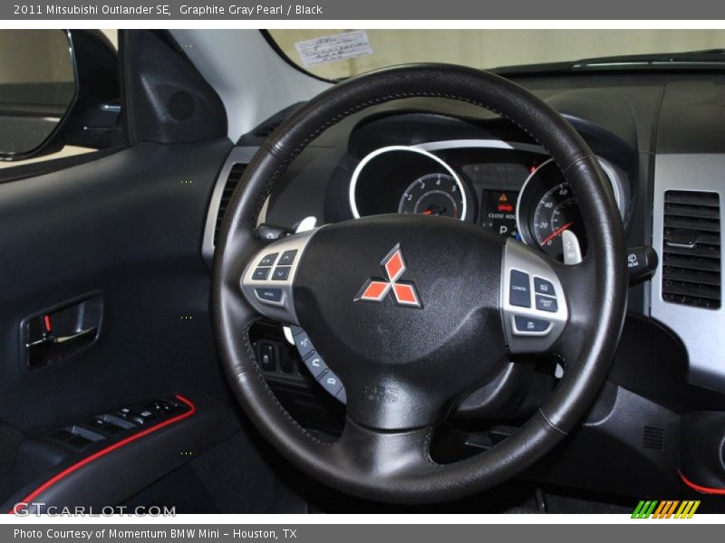 Graphite Gray Pearl / Black 2011 Mitsubishi Outlander SE
