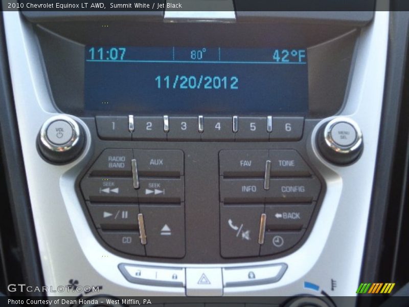 Summit White / Jet Black 2010 Chevrolet Equinox LT AWD