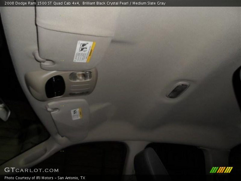 Brilliant Black Crystal Pearl / Medium Slate Gray 2008 Dodge Ram 1500 ST Quad Cab 4x4