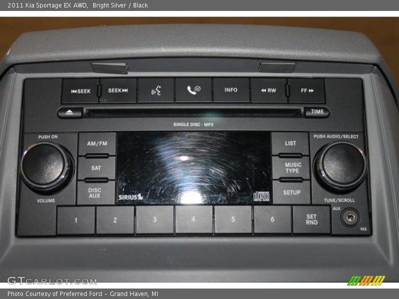 Bright Silver / Black 2011 Kia Sportage EX AWD