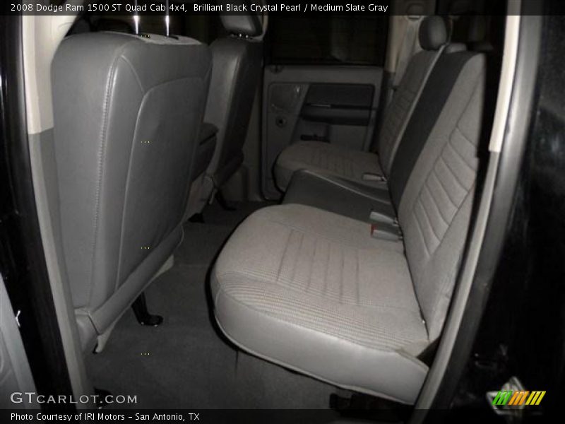 Brilliant Black Crystal Pearl / Medium Slate Gray 2008 Dodge Ram 1500 ST Quad Cab 4x4