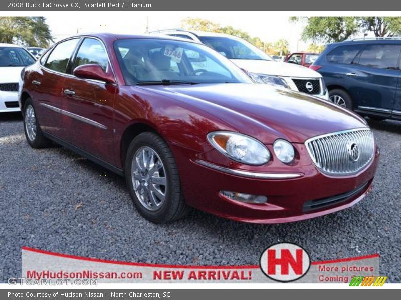 Scarlett Red / Titanium 2008 Buick LaCrosse CX