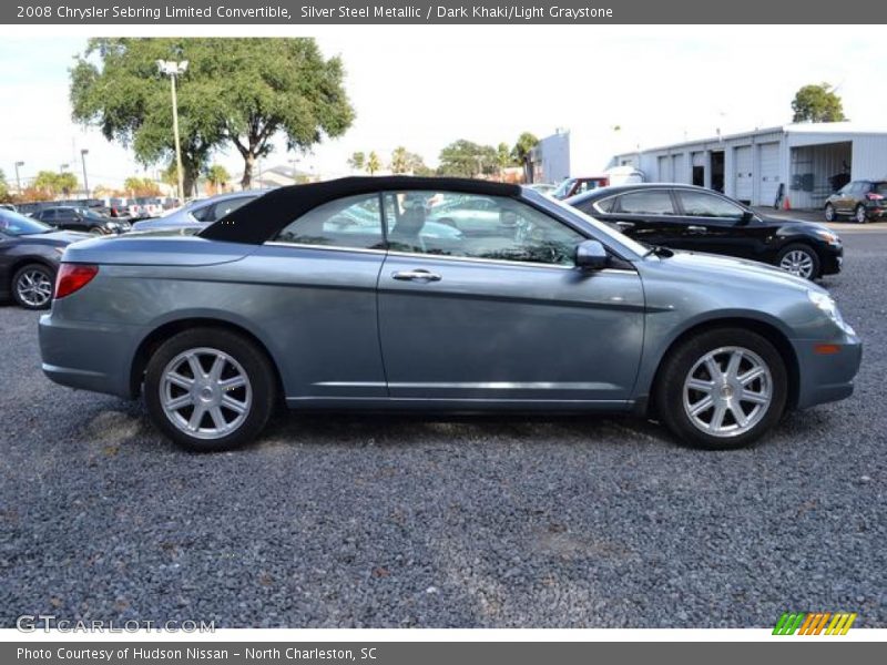 Silver Steel Metallic / Dark Khaki/Light Graystone 2008 Chrysler Sebring Limited Convertible