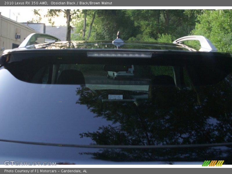 Obsidian Black / Black/Brown Walnut 2010 Lexus RX 350 AWD