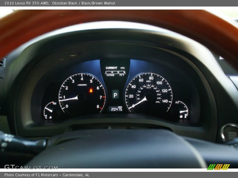  2010 RX 350 AWD 350 AWD Gauges