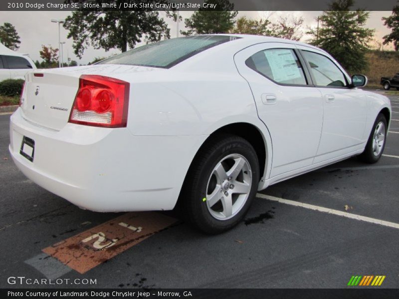 Stone White / Dark Slate Gray/Light Slate Gray 2010 Dodge Charger SE