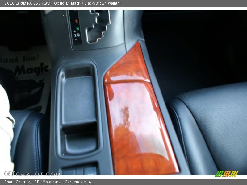 Obsidian Black / Black/Brown Walnut 2010 Lexus RX 350 AWD