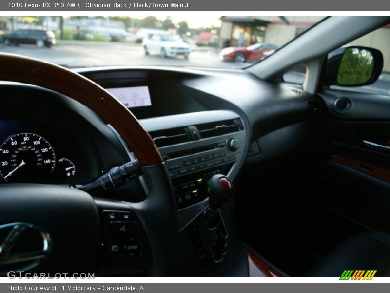 Obsidian Black / Black/Brown Walnut 2010 Lexus RX 350 AWD