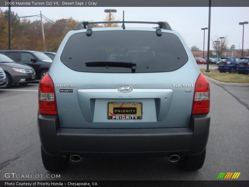 Desert Sage / Gray 2006 Hyundai Tucson GLS V6