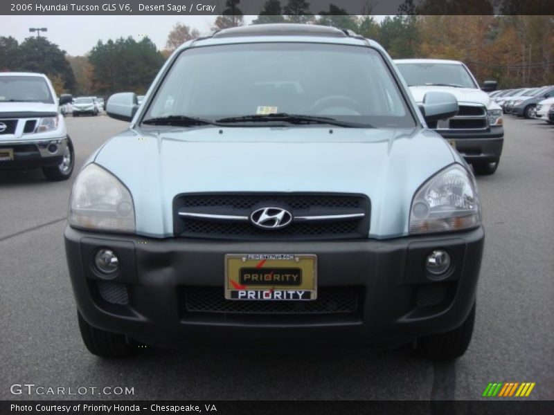 Desert Sage / Gray 2006 Hyundai Tucson GLS V6