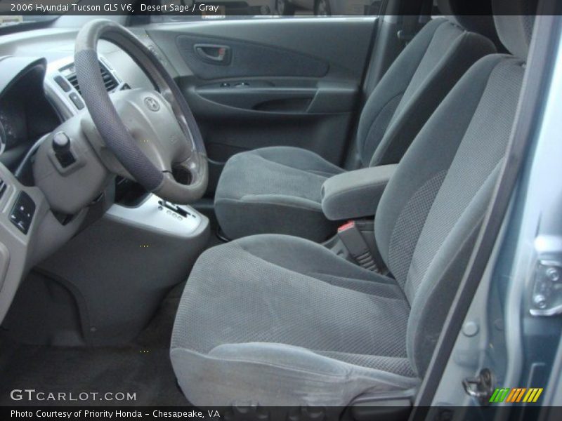 Desert Sage / Gray 2006 Hyundai Tucson GLS V6