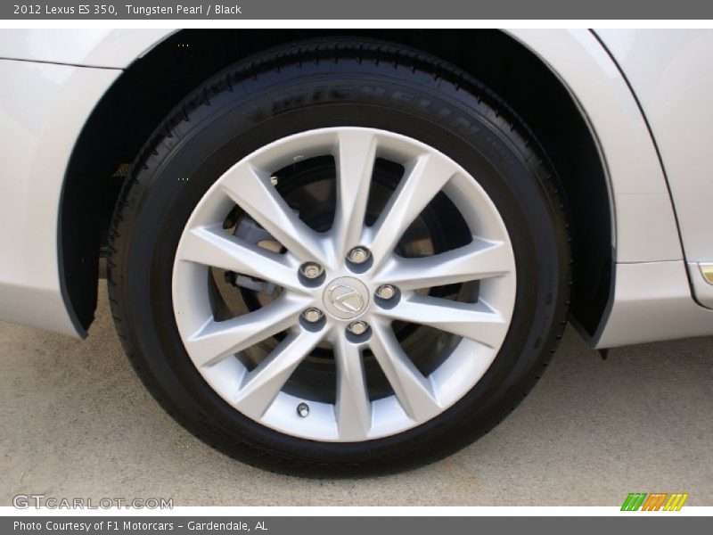 Tungsten Pearl / Black 2012 Lexus ES 350