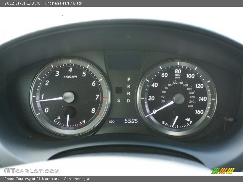 Tungsten Pearl / Black 2012 Lexus ES 350