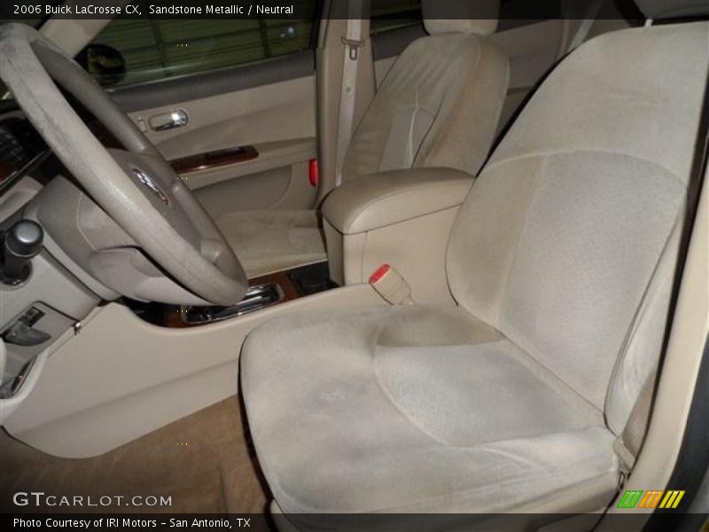 Front Seat of 2006 LaCrosse CX