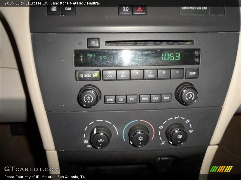 Controls of 2006 LaCrosse CX