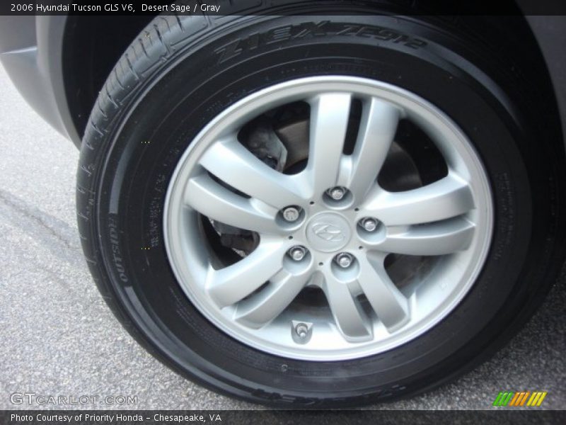 Desert Sage / Gray 2006 Hyundai Tucson GLS V6