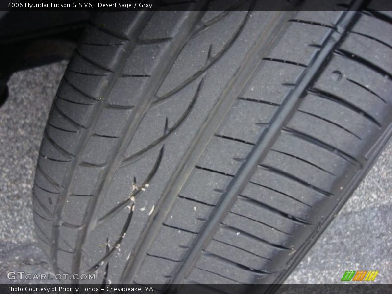 Desert Sage / Gray 2006 Hyundai Tucson GLS V6