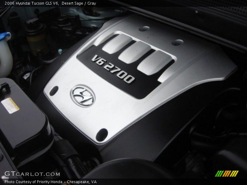 Desert Sage / Gray 2006 Hyundai Tucson GLS V6