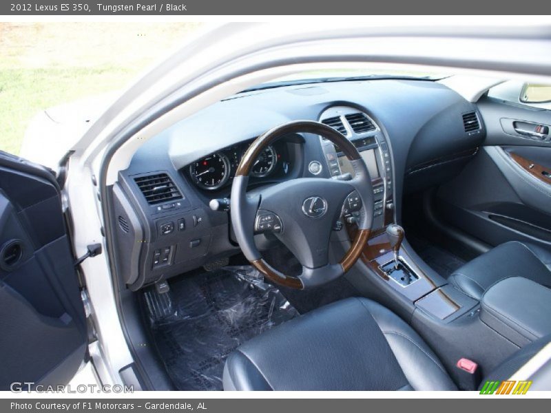 Tungsten Pearl / Black 2012 Lexus ES 350