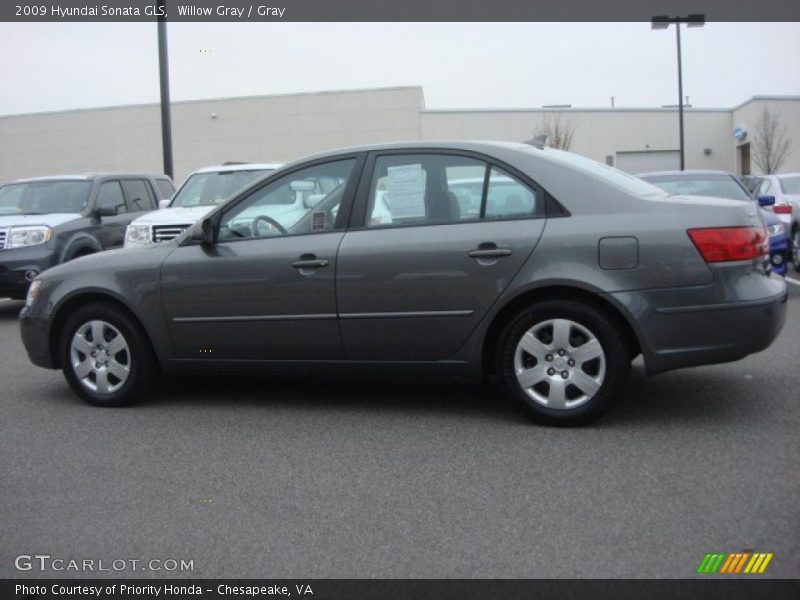 Willow Gray / Gray 2009 Hyundai Sonata GLS