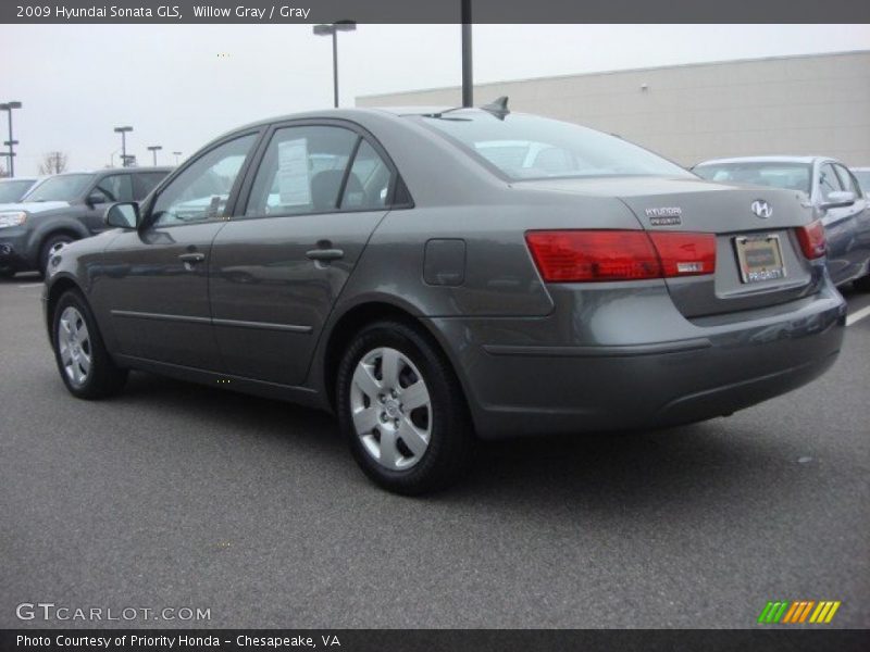 Willow Gray / Gray 2009 Hyundai Sonata GLS