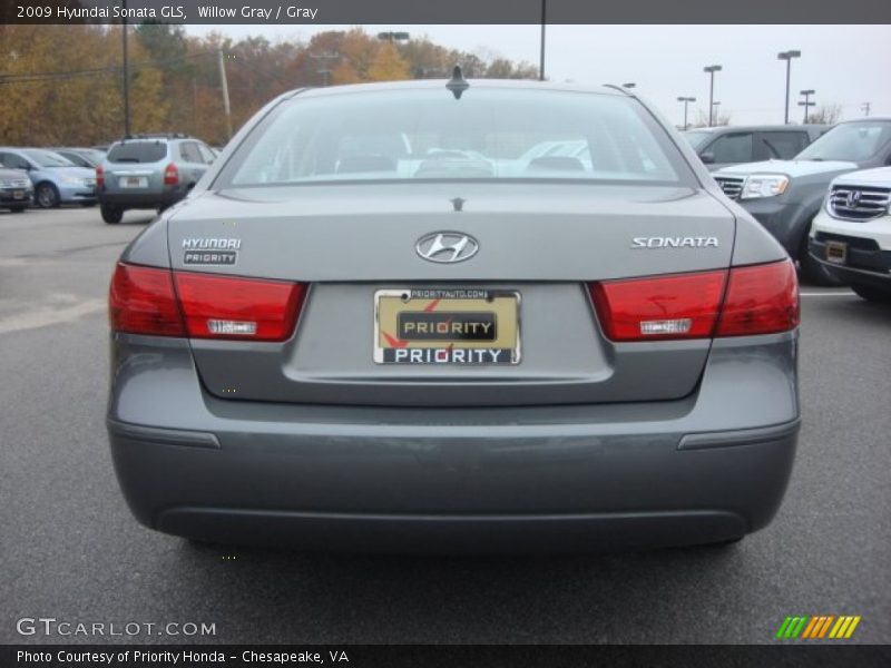 Willow Gray / Gray 2009 Hyundai Sonata GLS