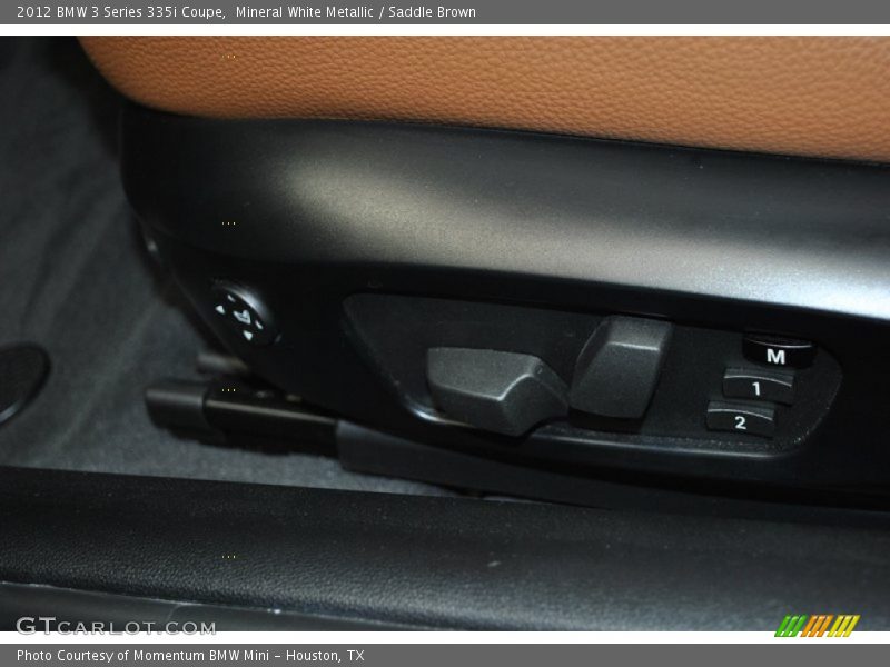 Mineral White Metallic / Saddle Brown 2012 BMW 3 Series 335i Coupe